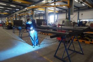 werkvloer Lassen Mark bedrijfshal